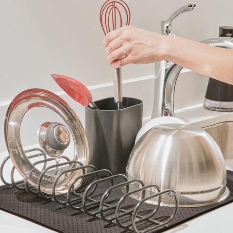 Image of Cuisipro Compact Dish Rack Set – Charcoal – main image