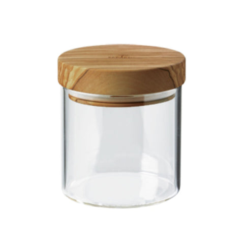 Image of BERARD Glass Jar with Olivewood Lid