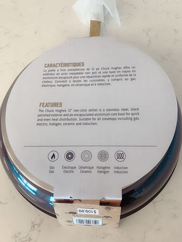 Image of Chuck Hughes Non-Stick Stainless Steel Fry Pan, 30 cm – image 4