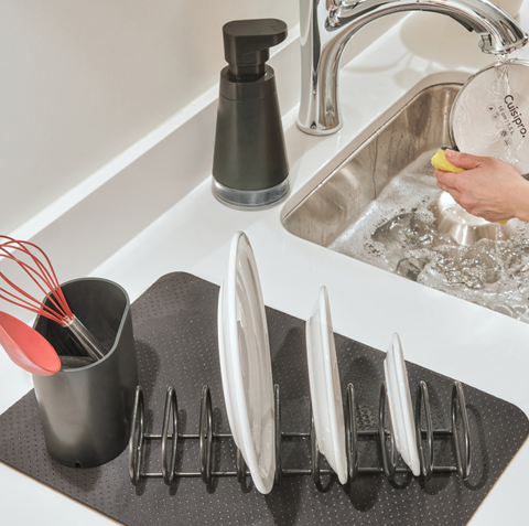 Image of Cuisipro Compact Dish Rack Set – Charcoal – image 2