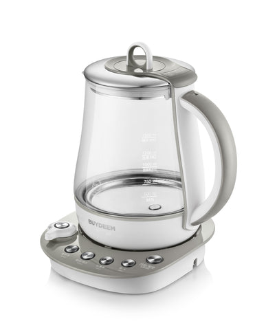 Image of Buydeem Health-Care Beverage 9-in-1 Brew Cooker Kettle, 1.5L, Grey (K2683)