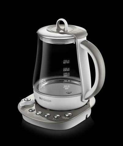Image of Buydeem Health-Care Beverage 9-in-1 Brew Cooker Kettle, 1.5L, Grey (K2683)
