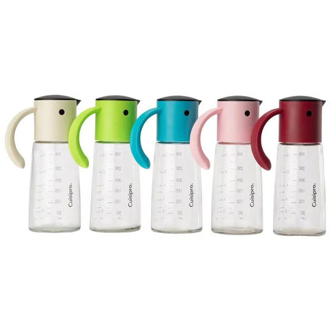 Image of Cuisipro Auto Open-Close Drip-Free Glass Oil Dispenser, 300 ml