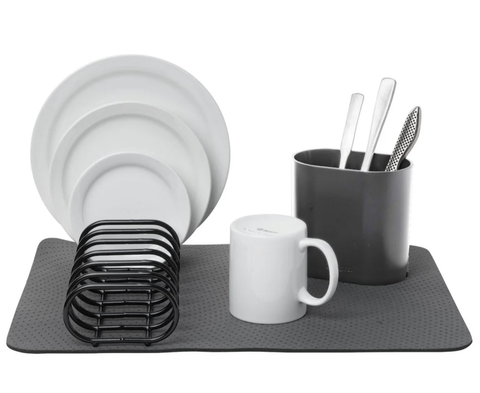 Image of Cuisipro Compact Dish Rack Set – Charcoal – image 6