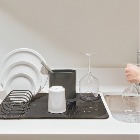 Image of Cuisipro Compact Dish Rack Set – Charcoal – image 4