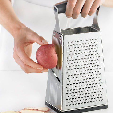 Image of Cuisipro  Silver  4 Sided Box Grater - Cuisipro USA