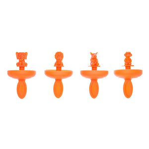 Cuisipro Orange Mini Safari Pop Mold Set of 4