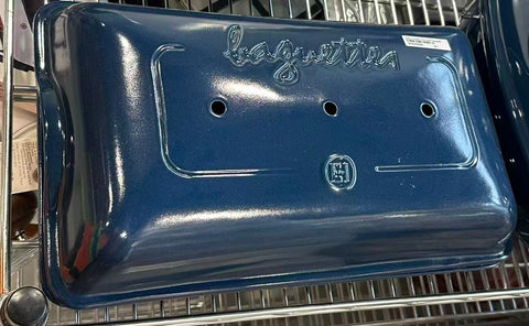 Image of Emile Henry Classic Baguette Baker, 39.5 cm, Bleu Nuit (Dark Blue)
