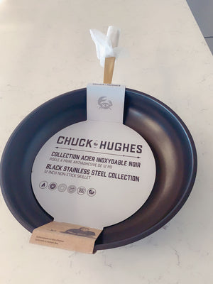 Chuck Hughes Non-Stick Stainless Steel Fry Pan, 30 cm