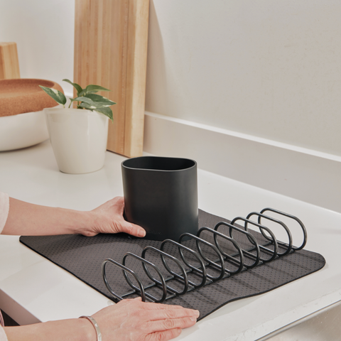 Image of Cuisipro Compact Dish Rack Set – Charcoal – image 5