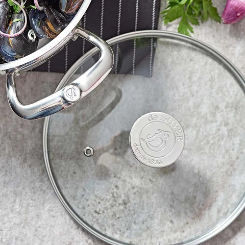 Image of de Buyer Choc Extreme High-Heat Glass Lid