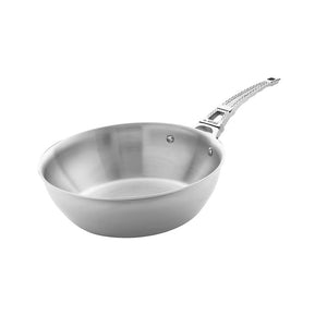 de Buyer Eiffel Tower Collection Stainless Steel Wok, 24 cm
