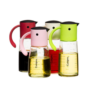 Cuisipro Auto Open-Close Drip-Free Glass Oil Dispenser, 300 ml