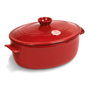 Emile Henry Flame Oval Stewpot, 6 L