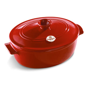 Emile Henry Flame Oval Stewpot, 6 L