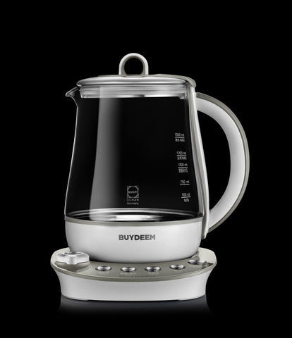 Image of Buydeem Health-Care Beverage 9-in-1 Brew Cooker Kettle, 1.5L, Grey (K2683)