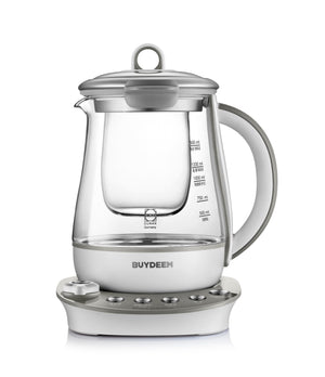 Buydeem Health-Care Beverage 9-in-1 Brew Cooker Kettle, 1.5L, Grey (K2683)