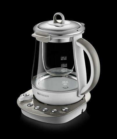 Image of Buydeem Health-Care Beverage 9-in-1 Brew Cooker Kettle, 1.5L, Grey (K2683)