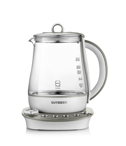 Image of Buydeem Health-Care Beverage 9-in-1 Brew Cooker Kettle, 1.5L, Grey (K2683)