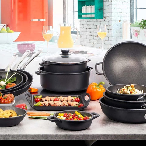 Image of de Buyer Choc Extreme Non-Stick Stewpot with Two Handles and Lid