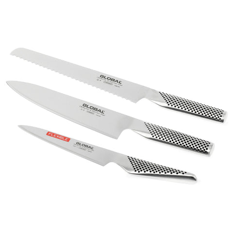 Image of Global G-9211 Essential Home Knife Set, 3-Piece