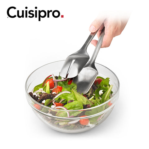 Image of Cuisipro Stainless Steel Multi-Use Salad Tongs