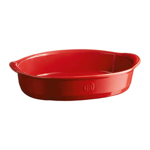 Emile Henry Ultime Oval Baking Dish with Handles, 2.3 L